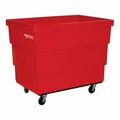 Royal Basket Trucks R13-RDX-RCA-4HNN 23 Cu. Ft. Red Recycle Cart with 4 Swivel Casters 50AR13RDXRCA4HNN